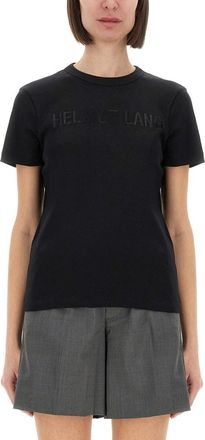 Helmut Lang T-Shirt With Logo-Donna