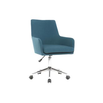 Miliboo Miliboo - Sill&oacute;n De Escritorio Dise&ntilde;o Tejido Azul Petr&oacute;leo Shana
