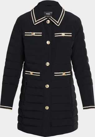Mackage Precious Crochet-Trim Down Jacket