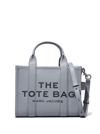Marc Jacobs Borsa The Leather Tote piccola - Grigio