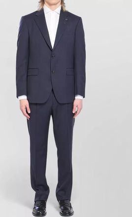 Lardini virgin wool single-breasted suit