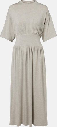 Toteme Jersey gathered midi dress