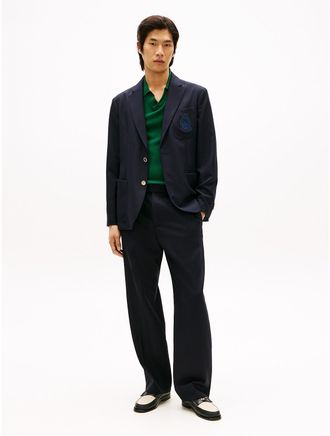 Tommy Hilfiger Mens Relaxed Wool Pant - Navy - 34W x 32L