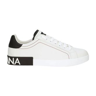 Dolce & Gabbana Sneakers, male, White, 6 1/2 UK, Leather LowTop Casual Trainers