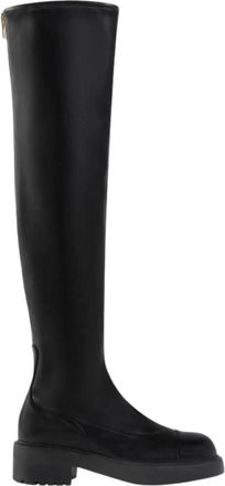Giuseppe Zanotti Diran Over the Knee - Dames - Over de knie laarzen - Zwart - 40 EU - Leer - Schoenen