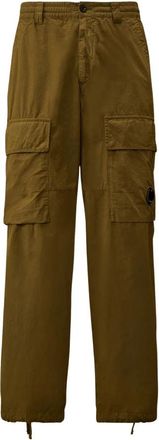 C.P. Company Cargo broek met perzik effect - Heren - Straight fit broeken - Groen - M - Broeken