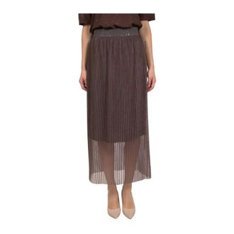PESERICO Dames, Rokken, Bruin, Maat: M