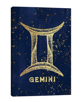 iCanvas Icanvas Gemini Zodiac Sign By Nature Magick Wall Art
