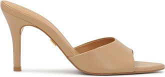 Kazar Beige flip-flops met puntige tenen. Dit product valt klein uit. - Dames - Muiltjes - Beige - 38 EU - Leer - Schoenen