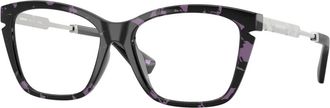 Burberry Mode Bril in Blauw Schildpad - Dames - Brillen - Paars - 54 MM - Accessoires