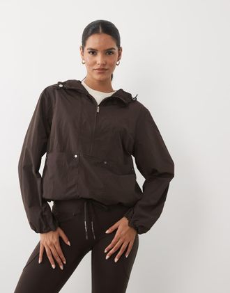 Sweaty Betty Giacca a vento marrone espresso