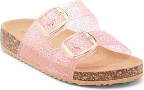 Top Moda Seattle Clear Double Strap Slide Sandal in Pink Pvc at Nordstrom Rack, Size 5.5