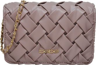 Bebe Luca Woven Crossbody Bag in Mauve at Nordstrom Rack