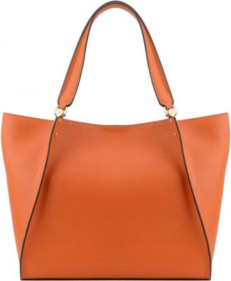 Pourchet Dames, Tassen, Oranje, Maat: ONE Size Leer