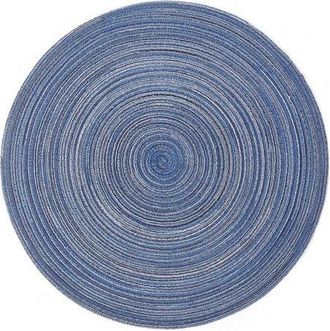 OEM Juego De 6 Manteles Individuales Redondos, Tejidos A Mano, Lavables, Resistentes Al Calor, Antideslizantes, 38 Cm, Color Rojo
