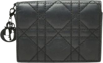 Dior Pre-owned Card Case - Dames - Vintage Accessoires - Zwart - ONE Size - Leer - Vintage