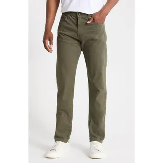 AG - Adriano Goldschmied Tellis Stretch Sateen Modern Slim Pants in Forest Moss at Nordstrom Rack, Size 30 X 34