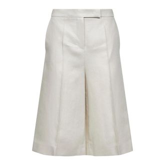 Max Mara Long Shorts, female, Beige, Size: 3XS Mxmkaki Long Shorts