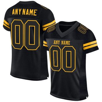 Generic Custom American Football Jersey for Men Women Youth Personalised Athletic Mesh Football Shirt with Name Number Retro Striped Short Sleeves Breathable 
