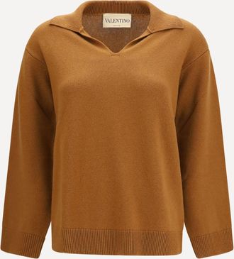 Valentino Cashmere V-neck Sweater Female S
