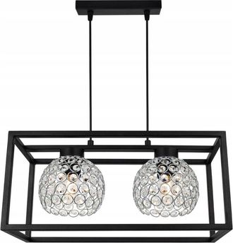 OEM L&aacute;mpara Colgante Elegante Jaula Bola De Cristal