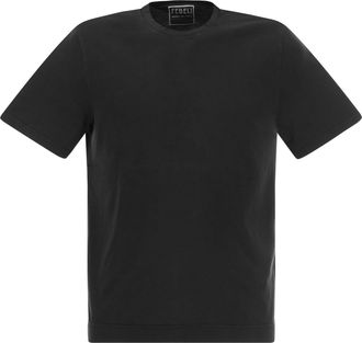 Fedeli Crew Neck Cotton T Shirt