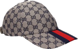Gucci Uomos Cappello Poliestere Beige/Blu