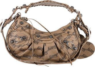 Balenciaga Balenciaga Monogram Le Cagole Mini Crossbodytas in beige gecoat canvas