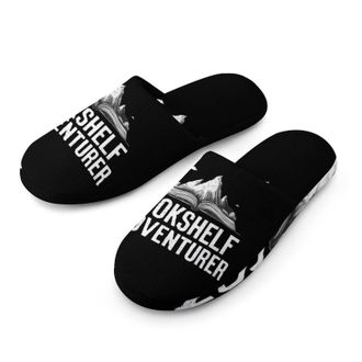 Generic Bookshelf Adventurer Mens House Slippers Slip Indoor Slipper On Shoes Warm Outdoor