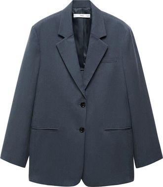 Mango Bilbao Blazer in Petrol Blue at Nordstrom, Size Large