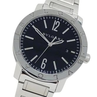 Bulgari Pre-owned Bb41S Polshorloge - Heren - Pre-owned - Zwart - Maat: ONE Size
