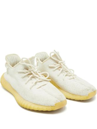 Yeezy by Kanye West Boost 350 V2 knitted sneakers - men - Fabric/Fabric/Rubber - 43.5 - Neutrals