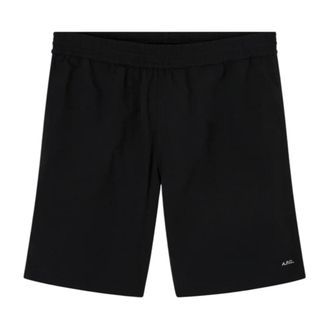 A.P.C. Beachwear, male, Black, Size: L Back-pocket Swim Shorts