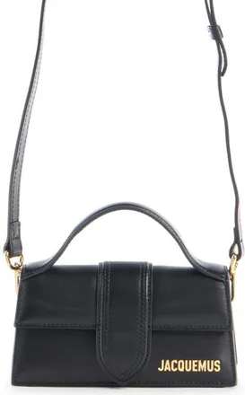 Jacquemus Le Bambino Top Handle Crossbody Bag in Black 990 at Nordstrom