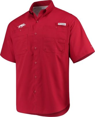 Columbia Mens Columbia Cardinal Arkansas Razorbacks PFG Tamiami Shirt at Nordstrom, Size Xx-Large