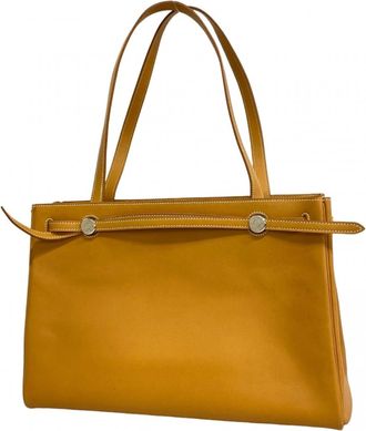 Herm&egrave;s Natural Vache Leather Tote Bag (Pre-Owned)
