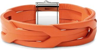 John Hardy Bracciale a strati in pelle - Argento