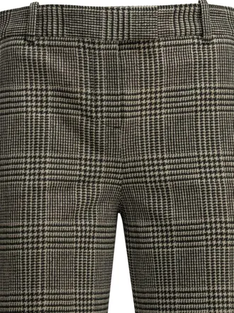 Circolo 1901 Prince of Wales Checked Cotton Trousers - Olive