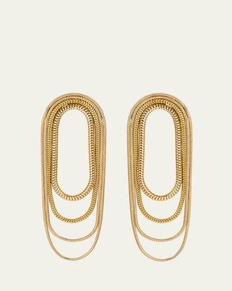 Fernando Jorge 18k Yellow Gold Multi-Chain Earrings