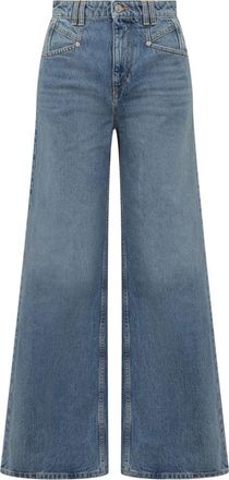 Isabel Marant Isabel Marant, Wide Jeans, female, Blue, Size: S High-waist Wide-leg Jeans