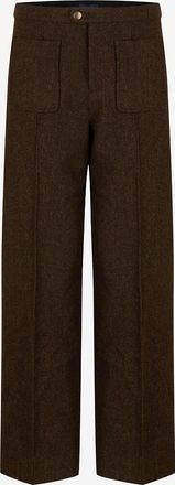 SOEUR Weite Bundfaltenhose aus Fischgr&auml;ten-Wolle Harry