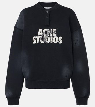 Acne Studios Sudadera de jersey de algod&oacute;n con logo