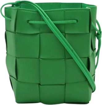 Bottega Veneta Bolso bombonera peque&ntilde;o Cassette Pre-owned - Pre-owned - Mujer - Verde - ONE SIZE