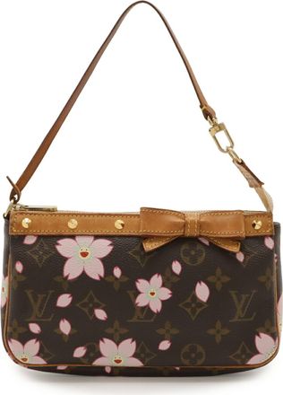 Louis Vuitton Brown Pink Pvc Pochette Pouch (Pre-Owned)
