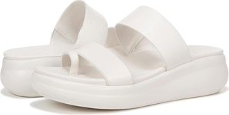 Naturalizer Drift 2 Sandals USWhite Leather Toe Loop Slide Hawk2702