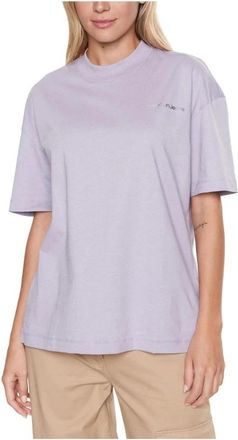 Calvin Klein Backphotoprint T-shirt - Dames - T-shirts - Paars - XS - Katoen - Tops