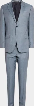 Emporio Armani Men & apos;s Wool-Viscose Micro-Dot Suit