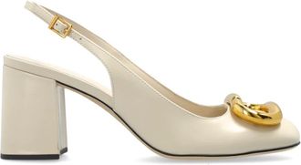Marc Jacobs Leren Schoenen met Hak - Dames - Pumps - Beige - 36 EU - Leer - Schoenen