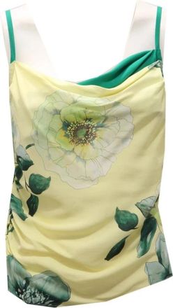 Pinko Viserbella TOP COL - Dames - Tops zonder mouwen - Geel - M - Tops