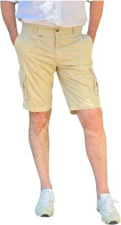 Aeronautica Cargo Short - Heren - Korte Broeken - Beige - XS - Katoen - Korte Broeken